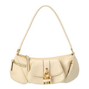 Chloé 99 Leather Shoulder Bag, Beige
